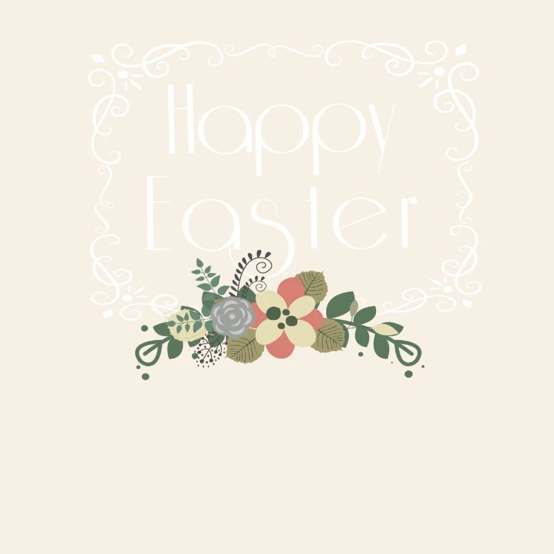 Joyeuses Pâques Florales