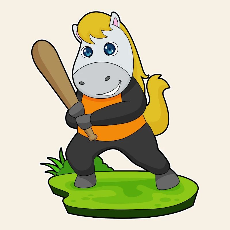 Batte de baseball à cheval