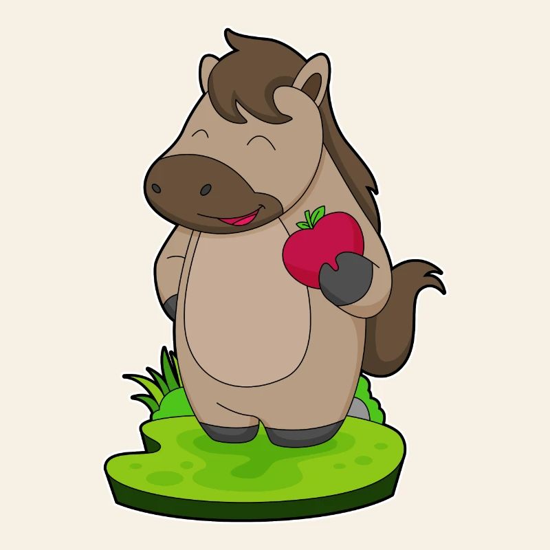 Pferd Apfel