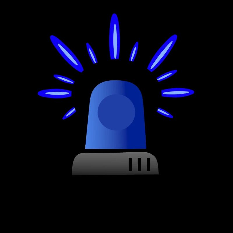 Blue light siren