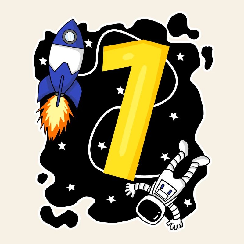 1 Geburtstag Junge Sohn Astronaut