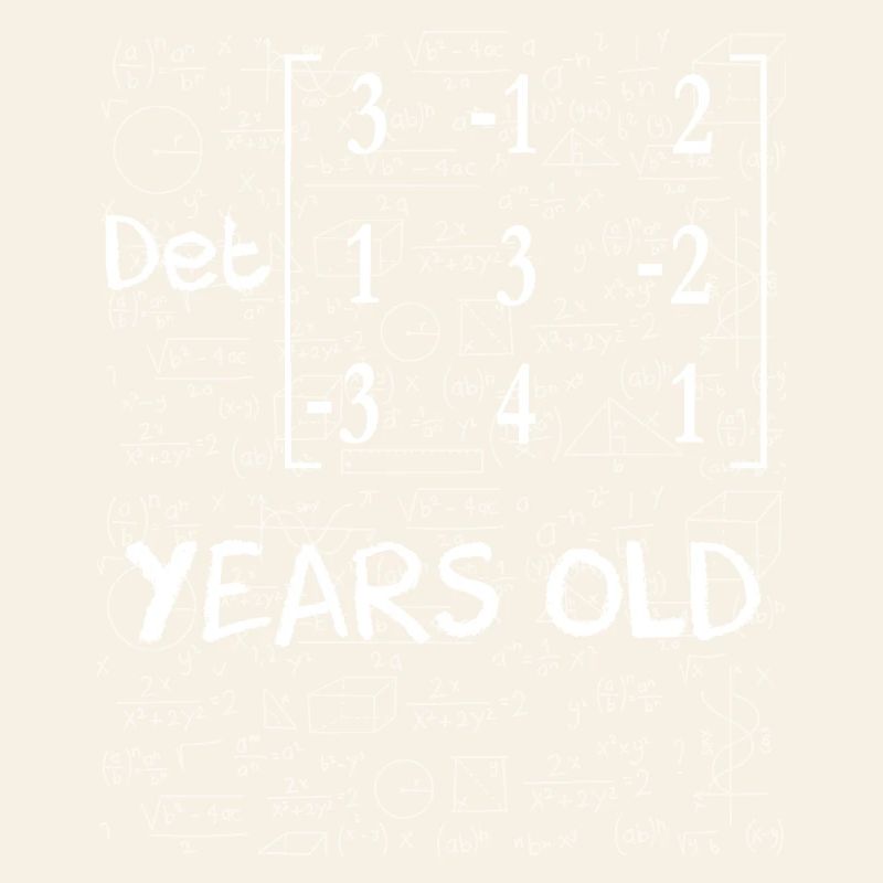 54th birthday 54 years matrix determinant