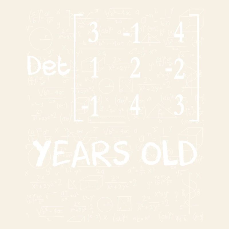 67e anniversaire 67 ans déterminant de matrice