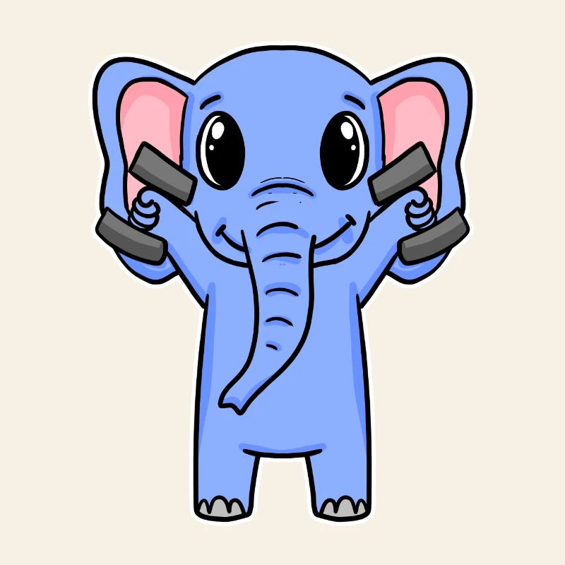 Elephant Dumbbell Training Strength Training Fitness