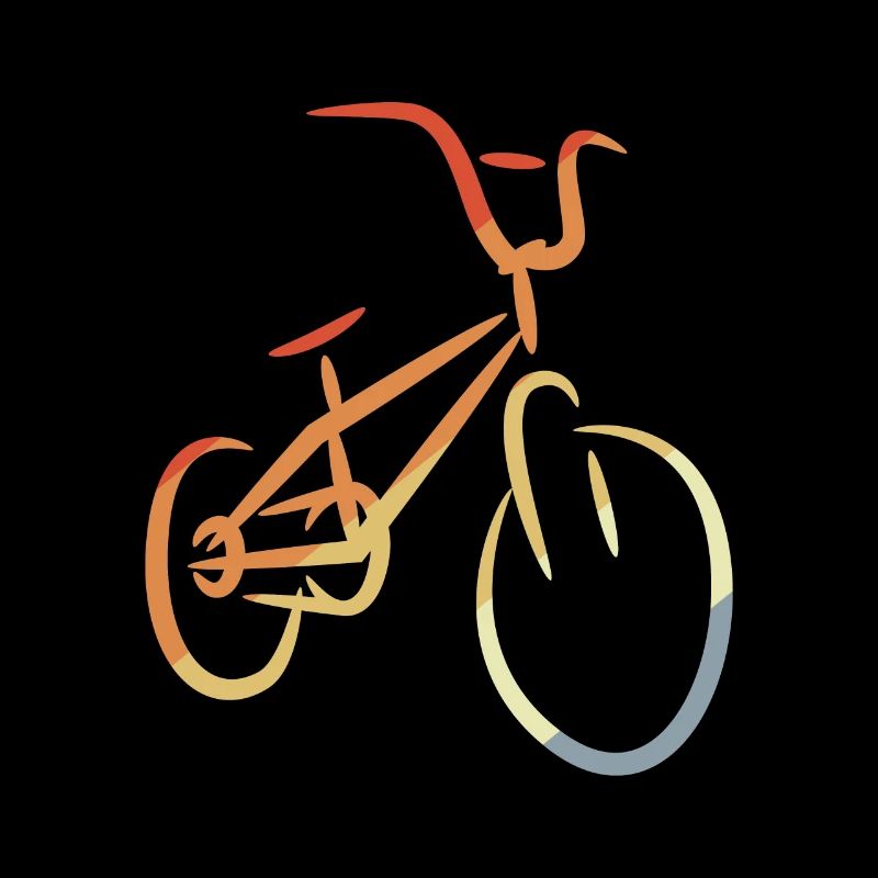 Retro BMX Drawing