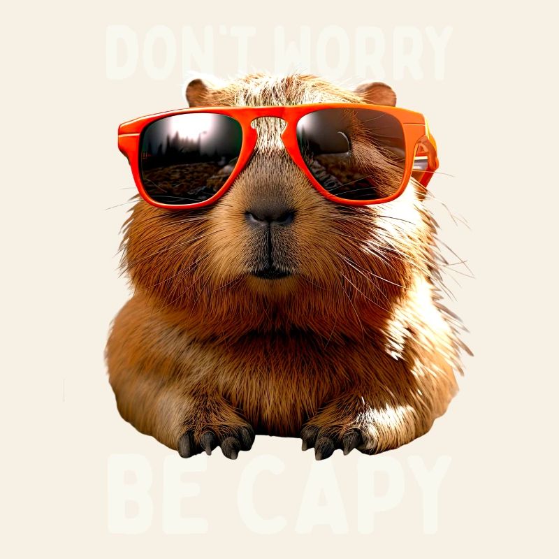 Capybara Dont Worry Be Capy Capybara Rodent