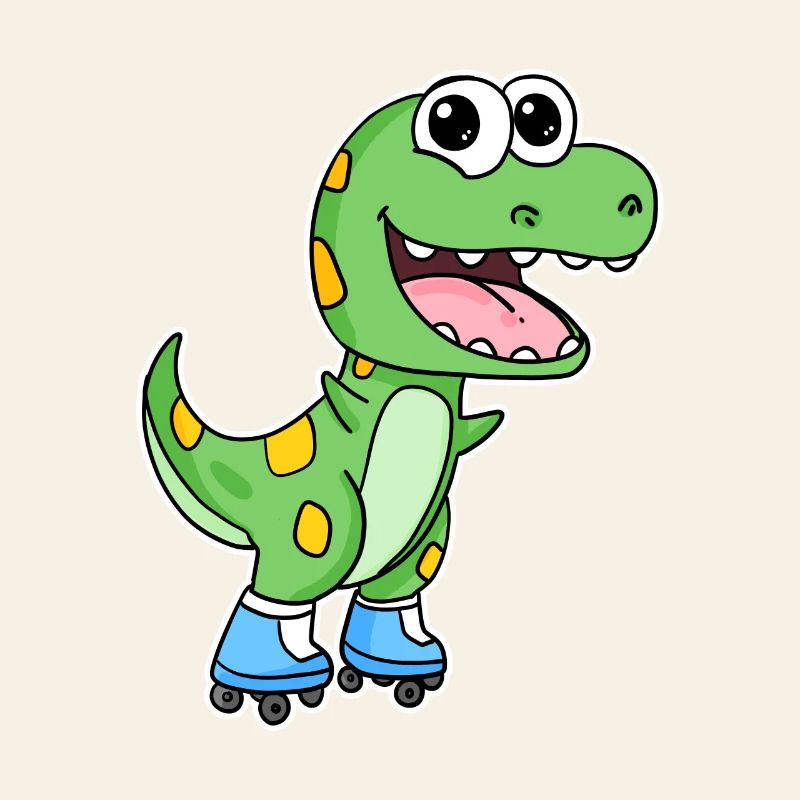 Dinosaur Skating
