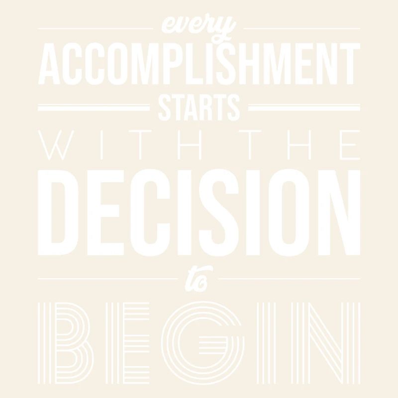 Commencez par la décision : Typographie en gras