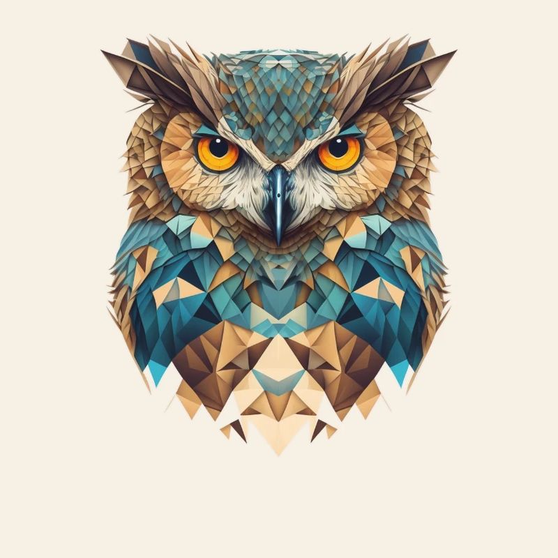 Owl head geometric