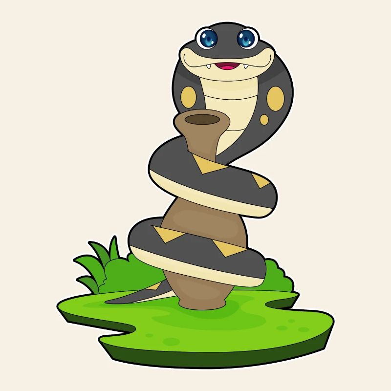 Cruche à serpent