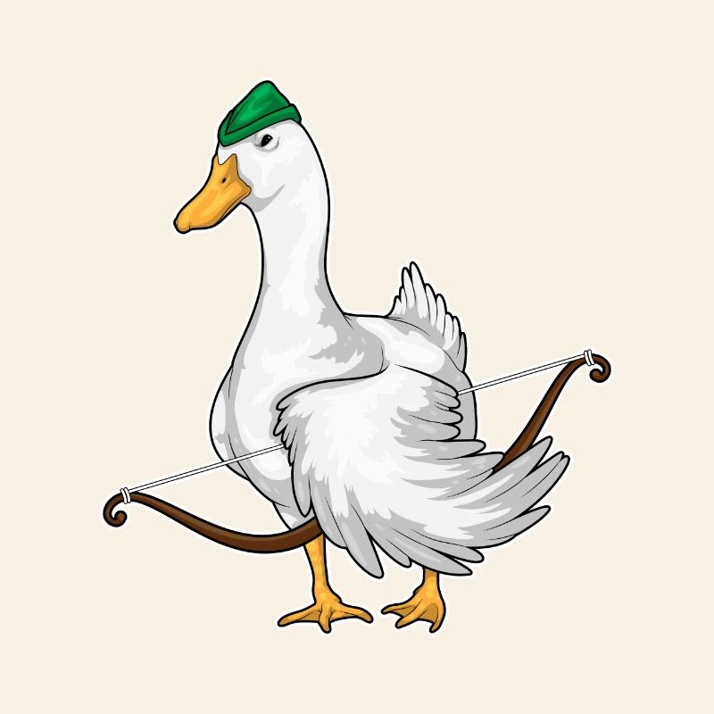 Ente Bogenschütze Bogen