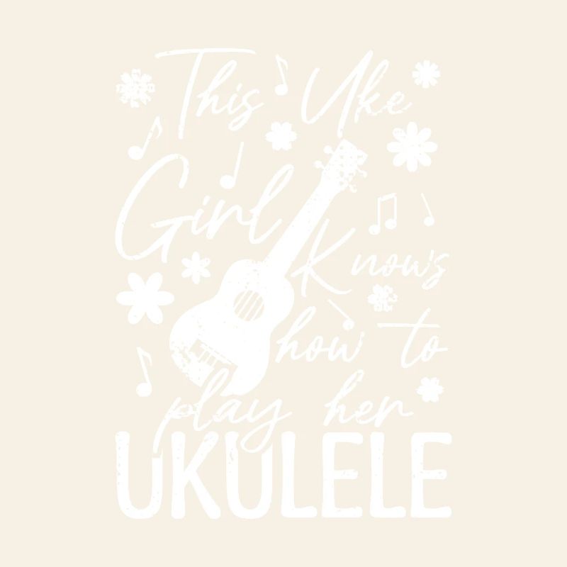 Fille ukulélé
