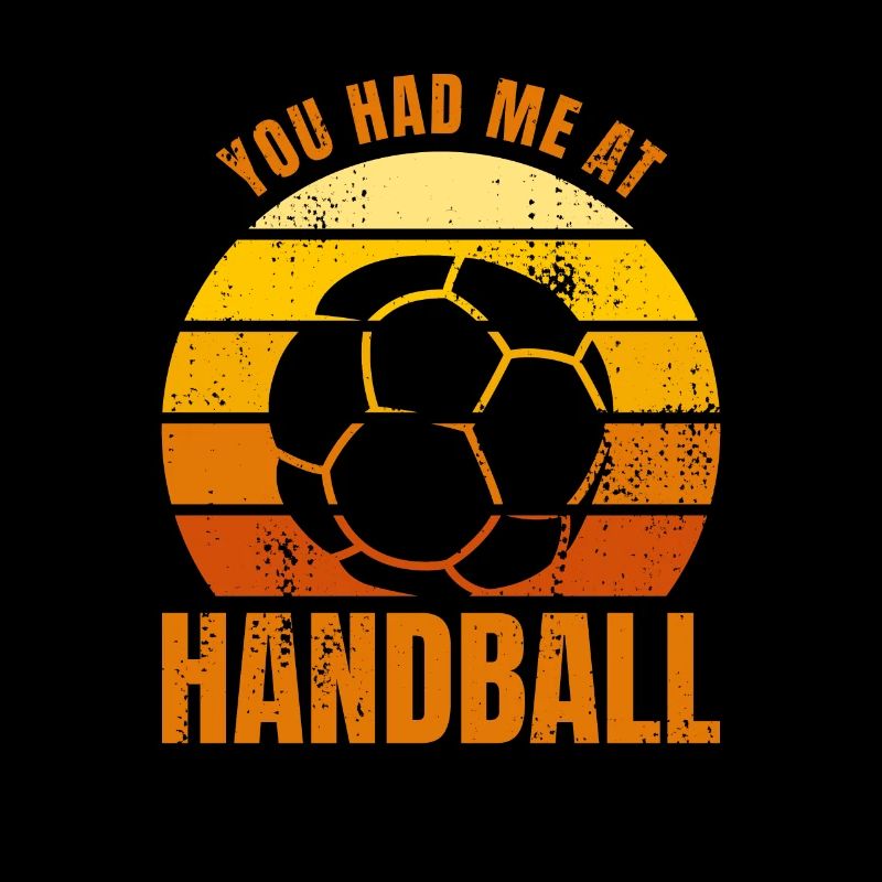 Handball player saying