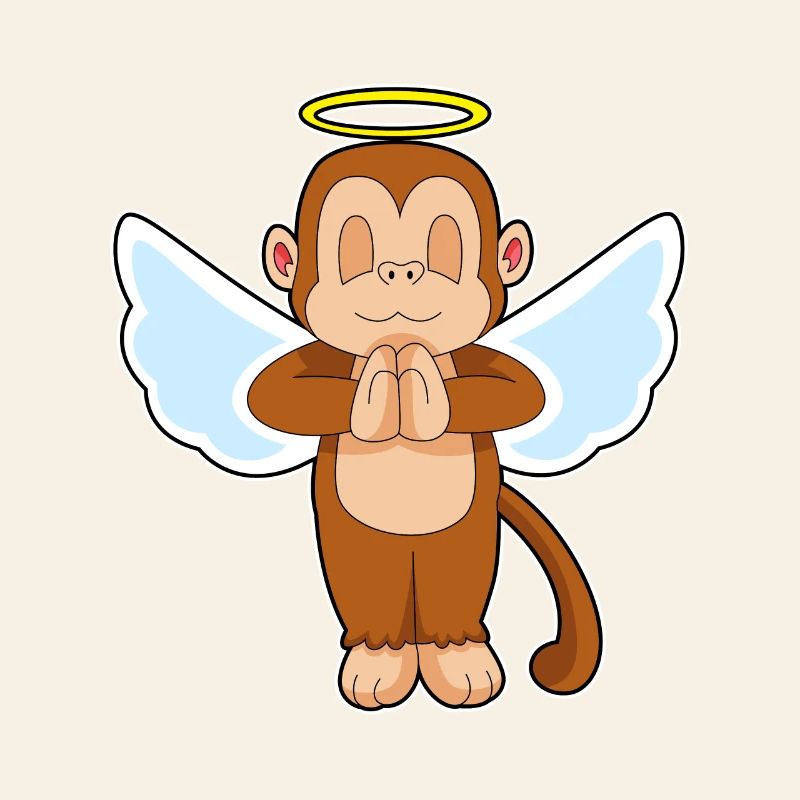 Singe Ange Ailes d’ange