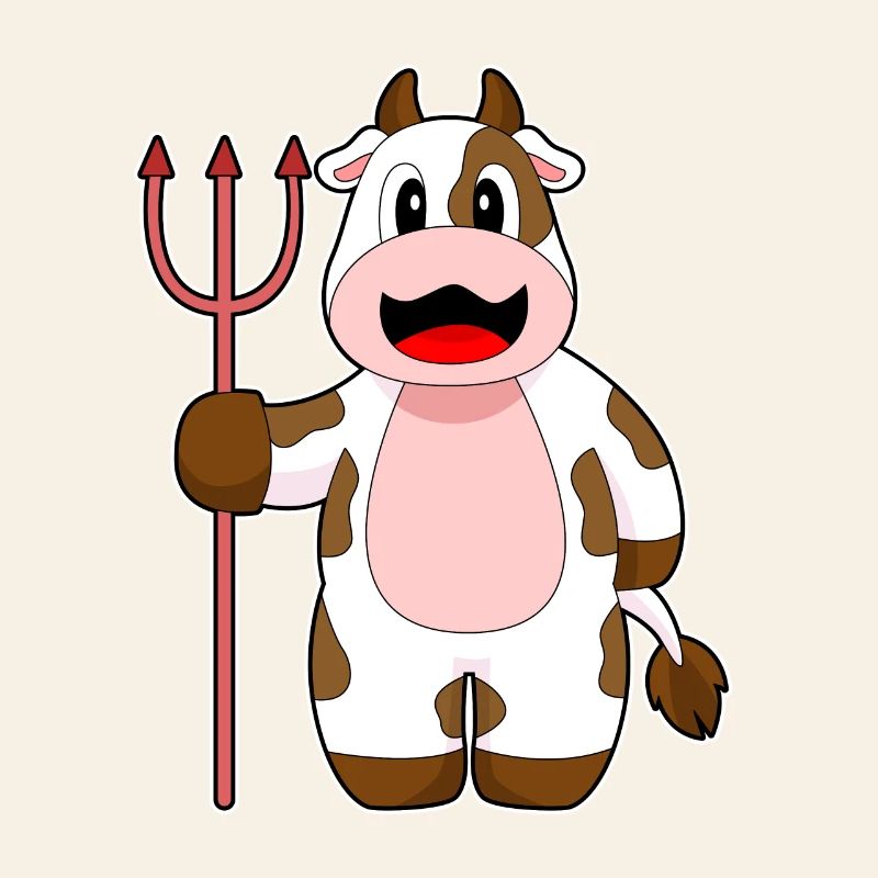 Vache Halloween Devil Trident