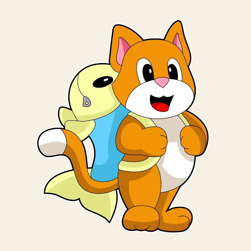 Cat Student Backpack School