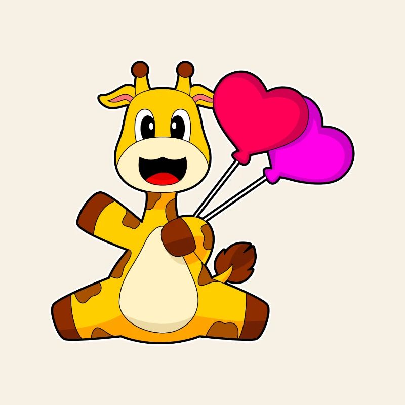 Giraffe Luftballon