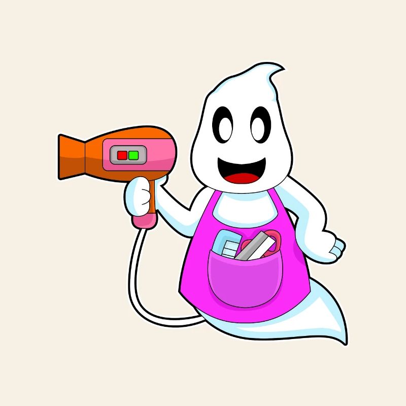 Coiffeur Ghost Halloween