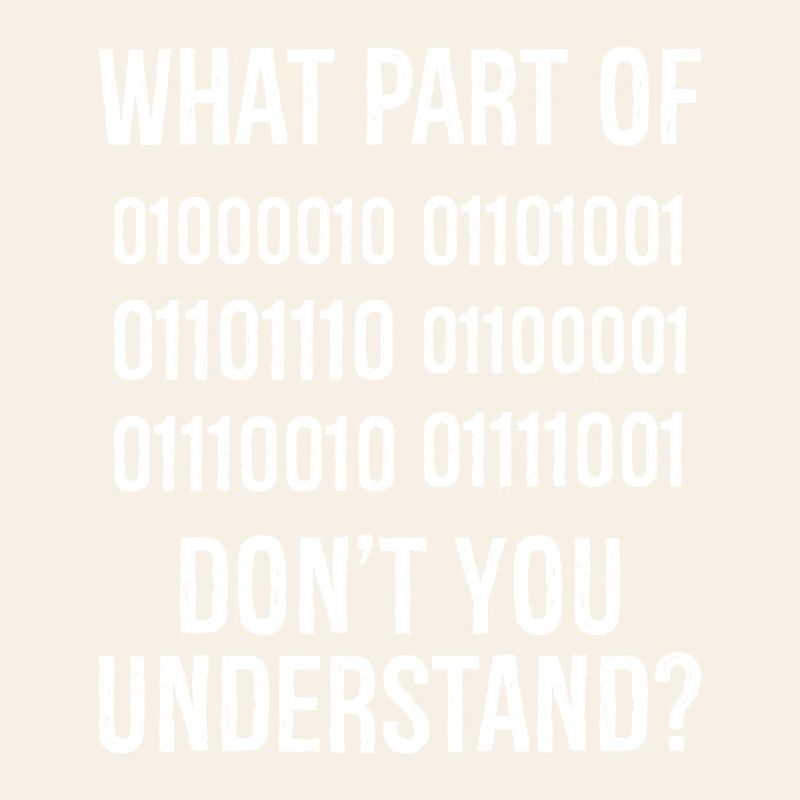 Welchen Teil des Binärcodes verstehst du nicht?