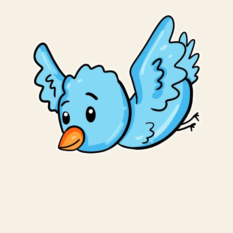 Un oiseau bleu