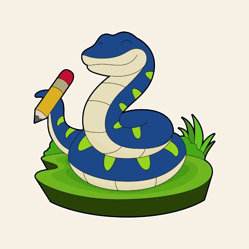 Snake Student Pencil School