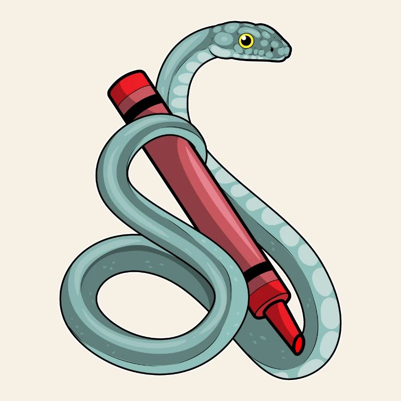 École de crayon Snake Student