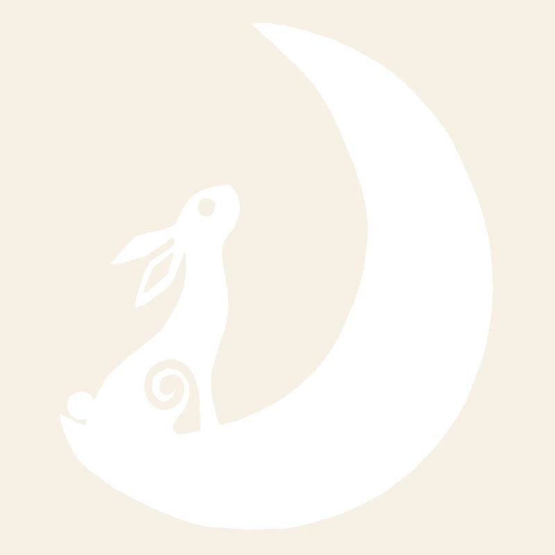 A rabbit on the moon