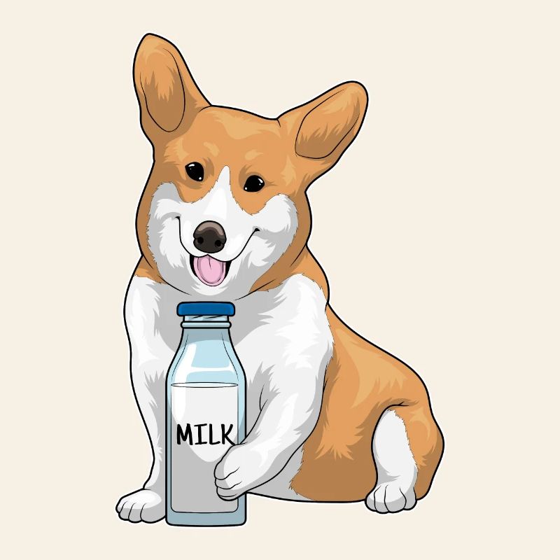 Corgi Milch