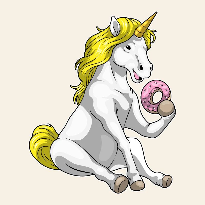 Beignet licorne
