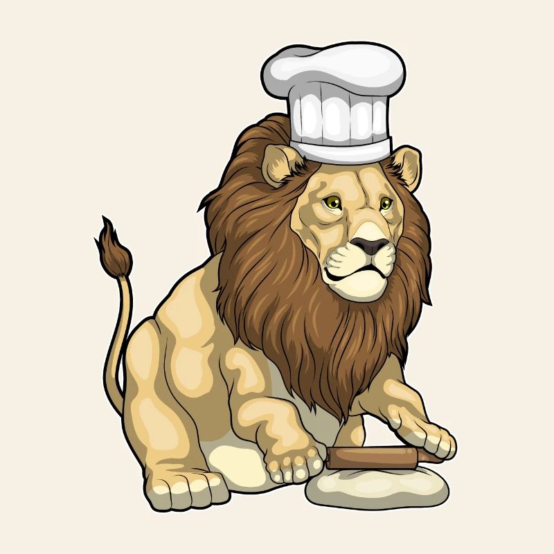 Lion Baker Rolling Pin Baking