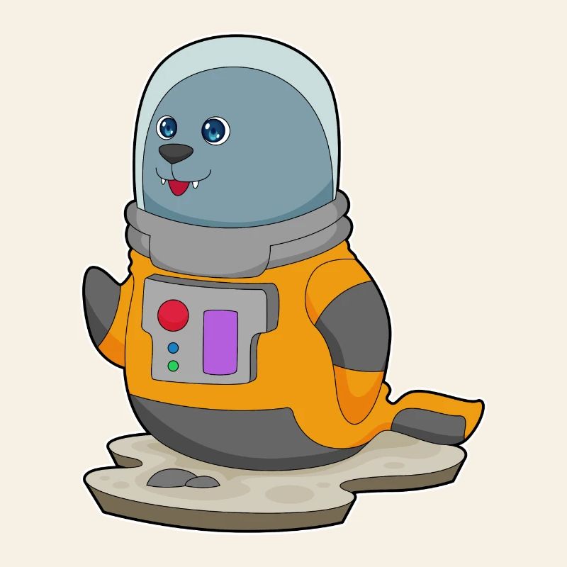 Seal Astronaut Space