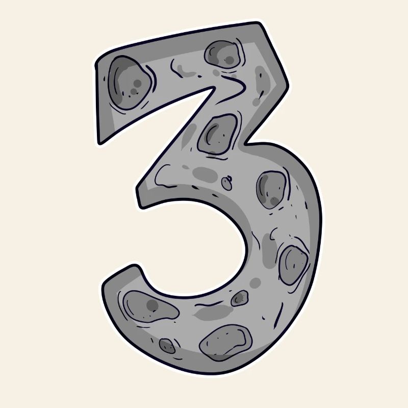 Three - 3 - Number 3 - Number 3
