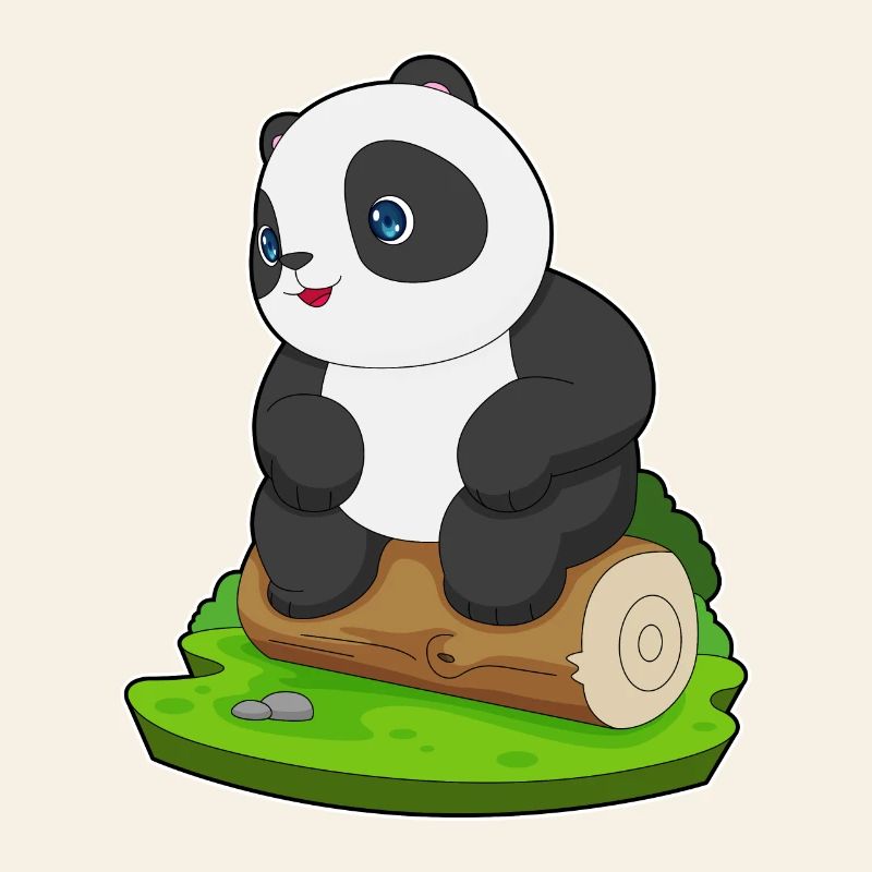 Panda Tree Trunk