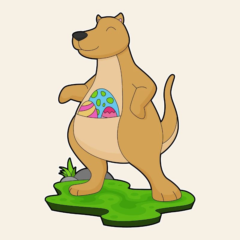 Kangaroo Easter Easter Eggs
