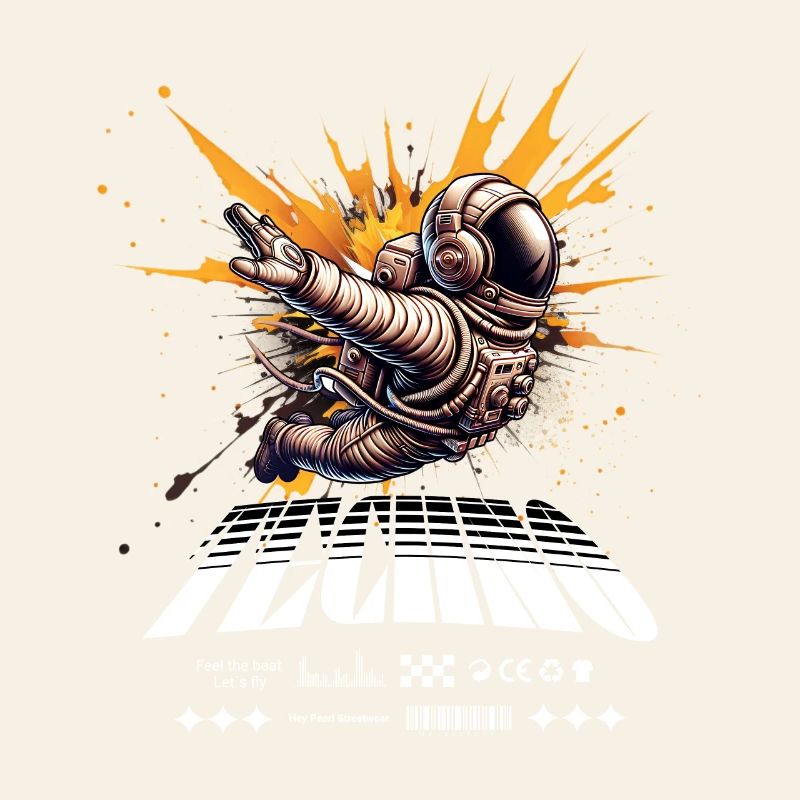 Astronaute en Spray Splash Techno