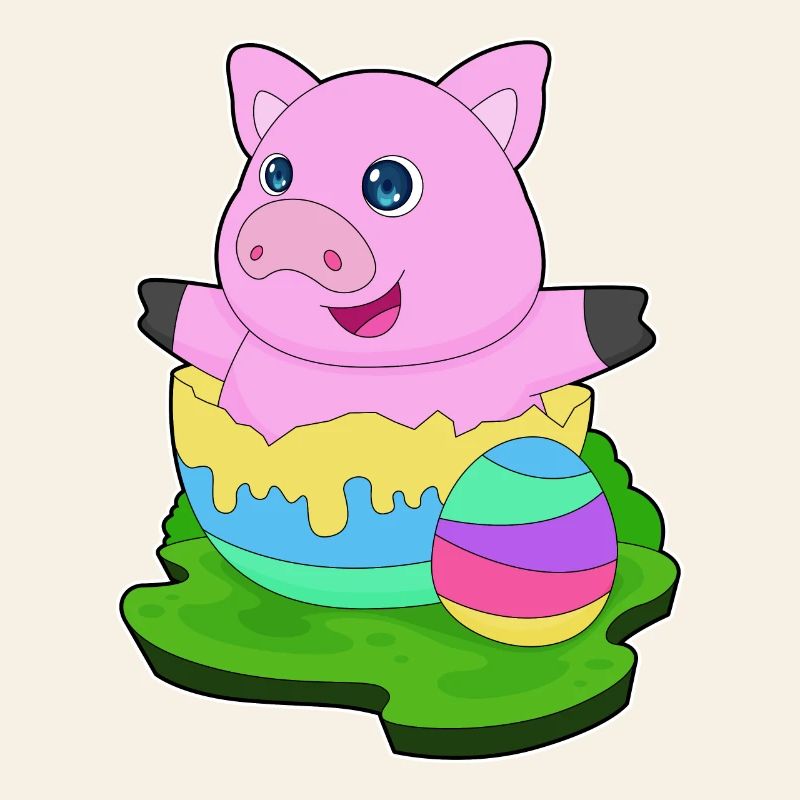 Oeuf de Pâques Cochon