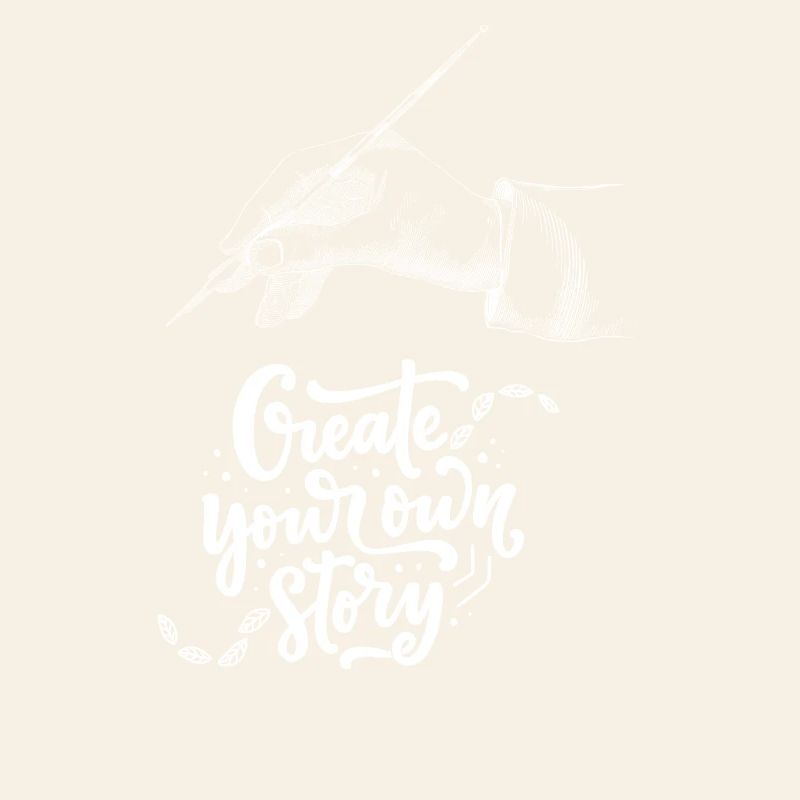 Hand illustration with inspirational message