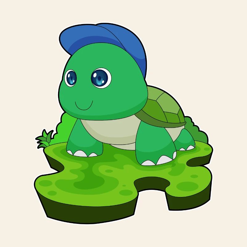 Tortue étudiant Cap école