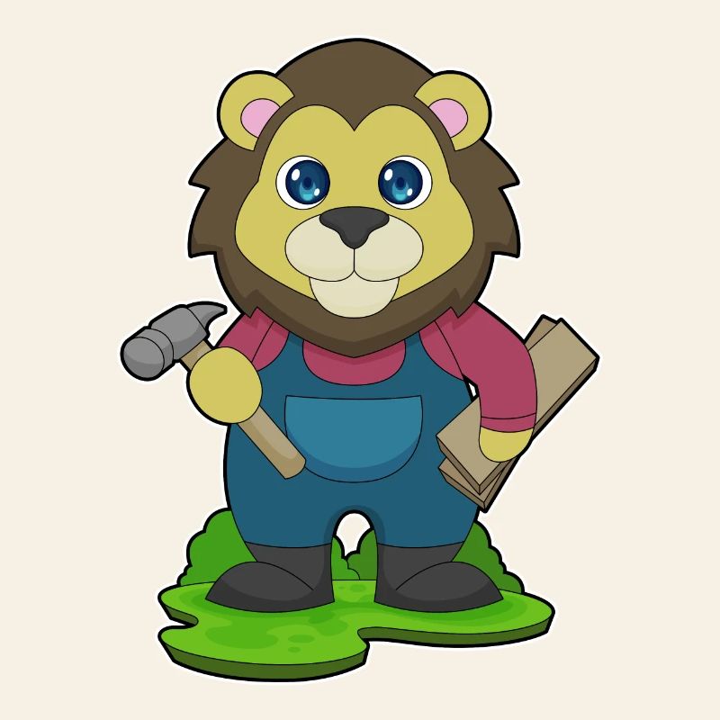 Marteau charpentier lion