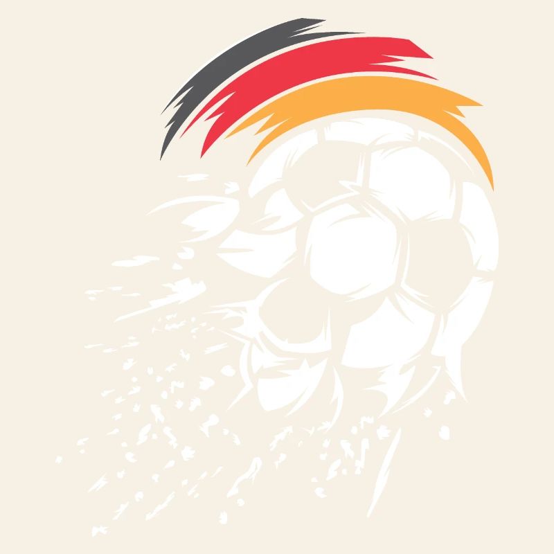 Football Team Germany Ball Explosion Graphic