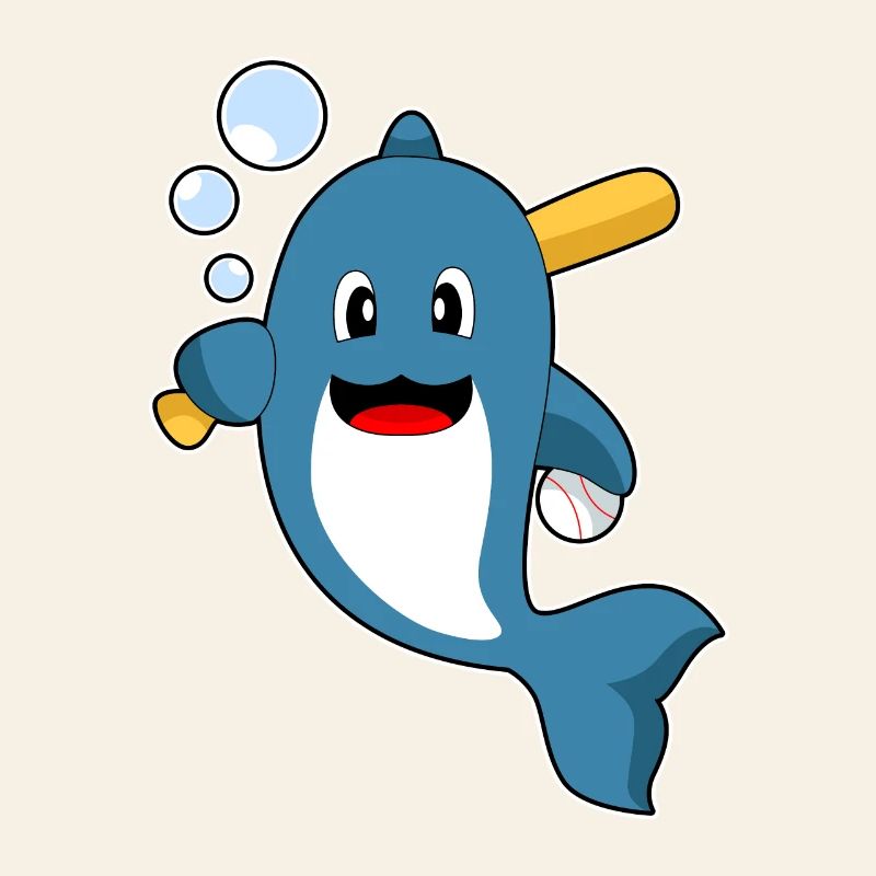 Delfin Baseball Baseballschläger