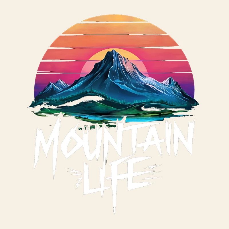 Oriental Sunset at Mountain