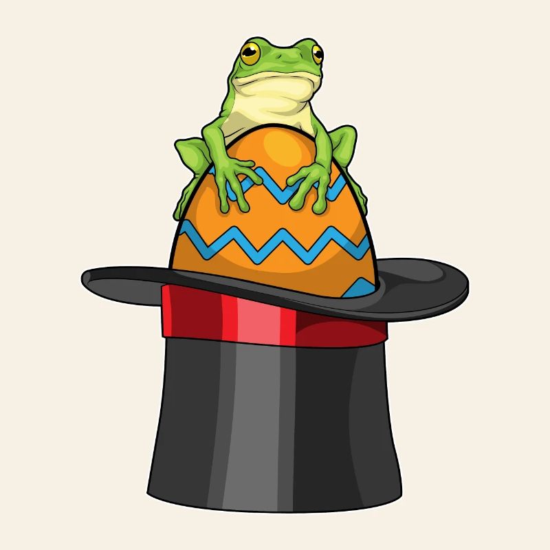 Frosch Ostern Zauberer