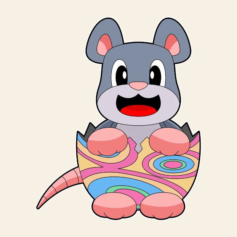 Oeuf de Pâques Souris