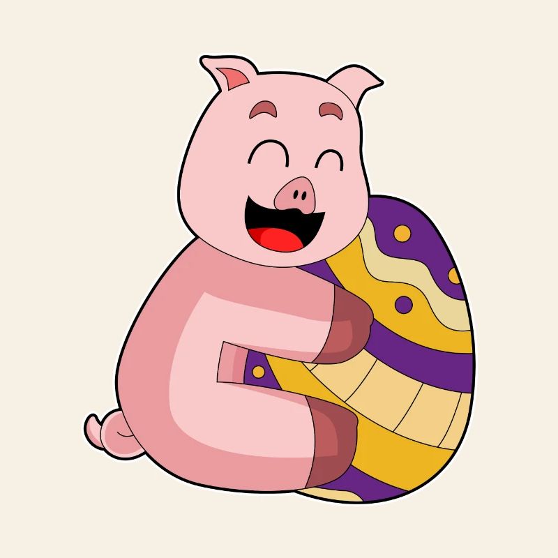 Oeuf de Pâques Cochon