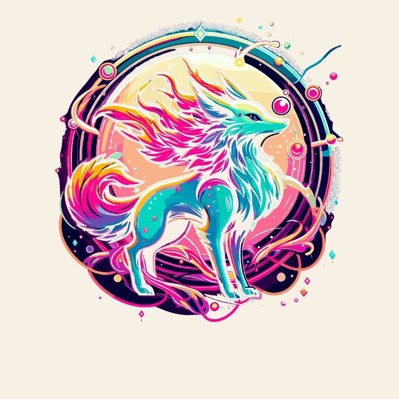 Psychedelic Fox Art
