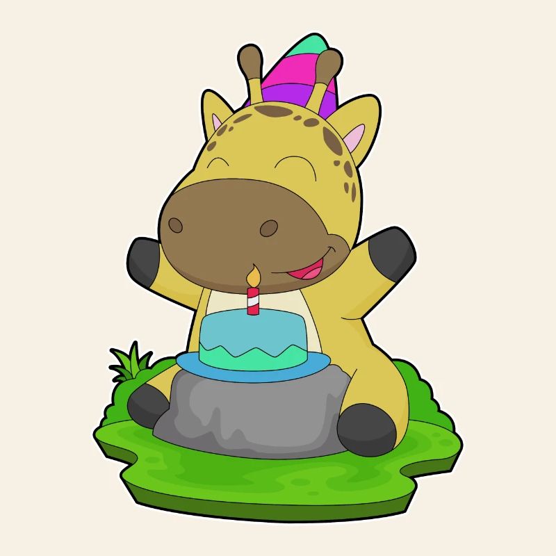 Giraffe Birthday Cake