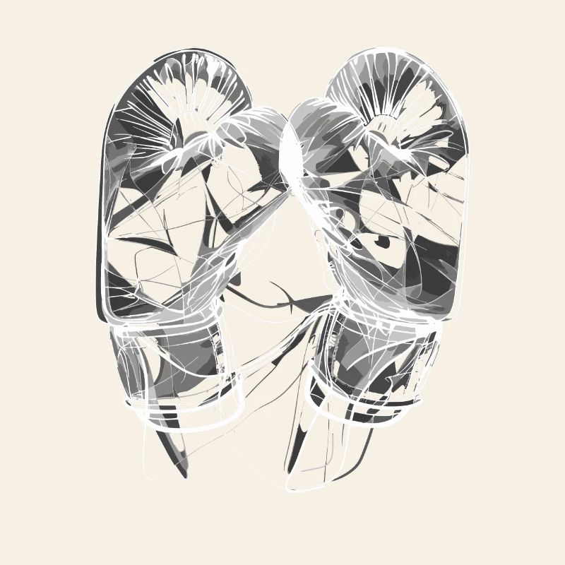 Gants de boxe Line Art
