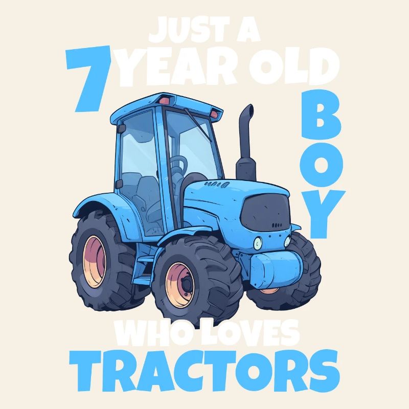 Tractor 7 Years Boy 7th Birthday Gift