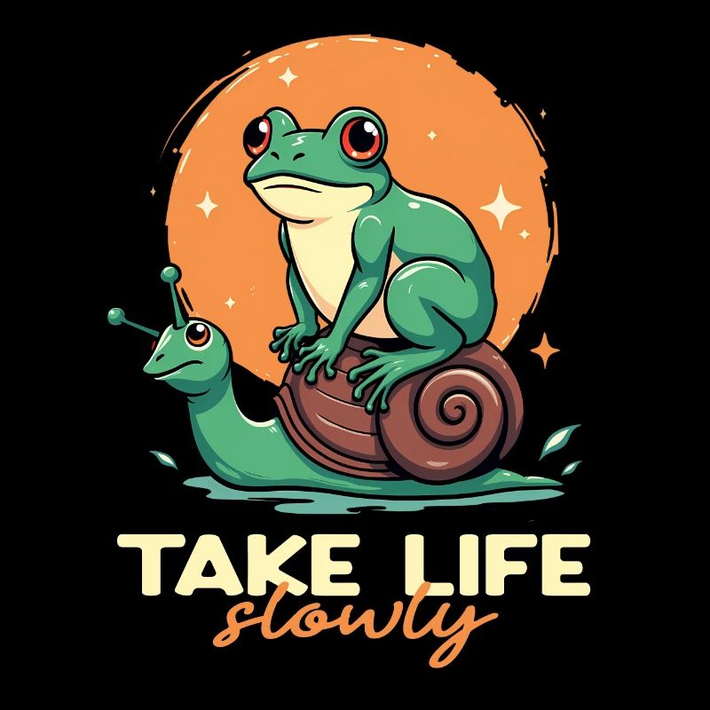 Take Life Slowly Relaxed Retro Chill Vibes Nature